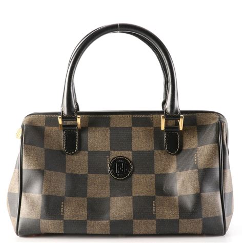 fendi 2jours shopper bag|fendi checkerboard handbag.